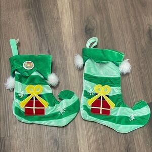 Set of elf stockings